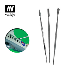 Vallejo: T02002 - Tools - Stainless Steel Carvers (3)