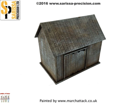 SARISSA PRECISION - RUSSIAN VILLAGE OUTHOUSE / BARN (28MM)