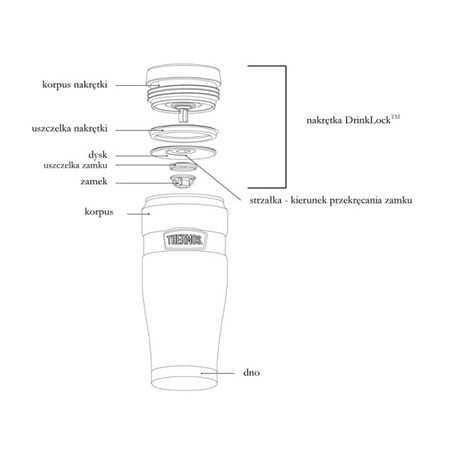 THERMOS Style Travel Kubek Termiczny 0,47l miedzi 