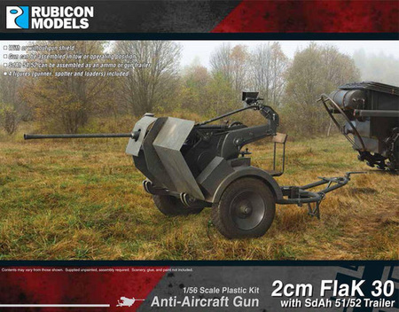 RUBICON 280109 - 2cm FlaK 30 with SdAh 51/52