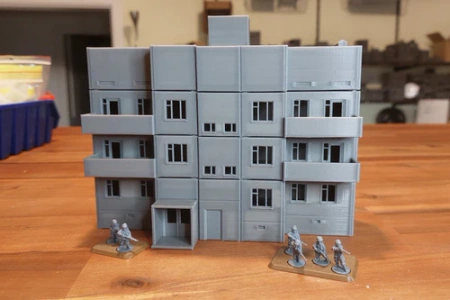 PM - ZONA ALFA Pripyat Apartment Tower Type 1 - 3D Printed - 28mm