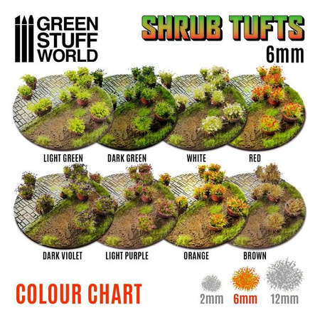 GSW - Shrub Tufts 6mm self-adhesive - Red