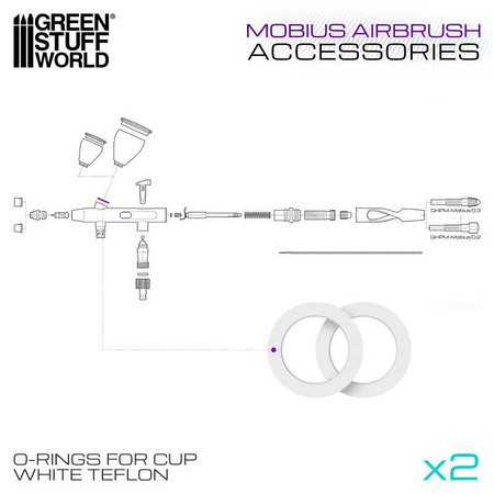 GSW - O-Rings for the Mobius Airbrush Paint Cup
