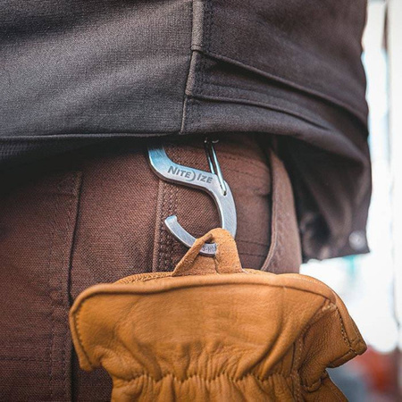 S-Biner Hook 'N Hold™ Stal srebrny Nite Ize