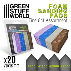 Green Stuff World Foam Sanding Pads - FINE GRIT ASSORTMENT x20