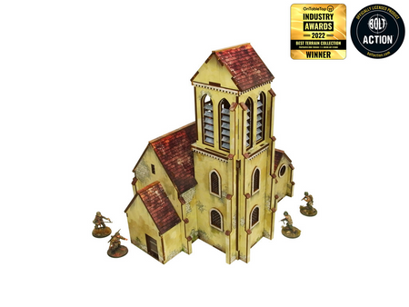 MICRO ART - WW2 NORMANDY CHURCH (28MM)