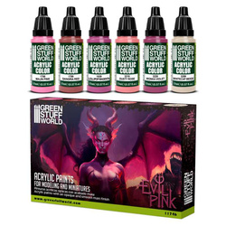 Green Stuff World Zestaw farb EVIL PINK