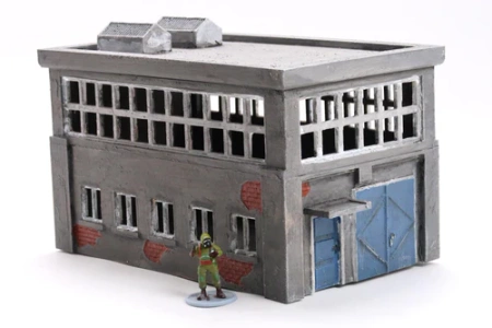 PM - Small Industrial Building - 3D Printed - 28mm