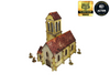MICRO ART - WW2 NORMANDY CHURCH (28MM)