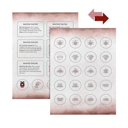 Warhammer AoS Warscroll Cards: Blades Of Khorne ENG