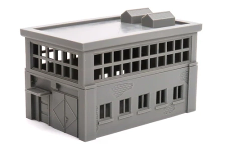 PM - Small Industrial Building - 3D Printed - 28mm