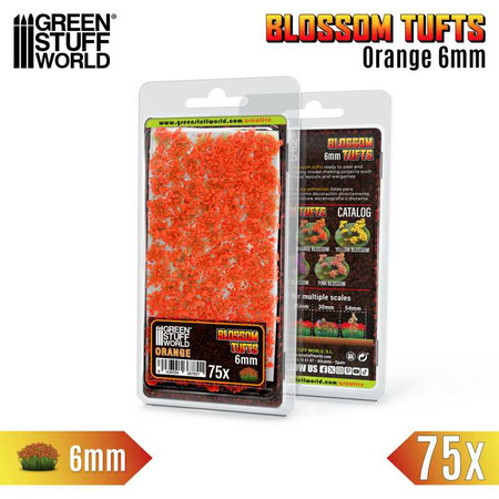 GSW - Blossom Tufts - 6mm - Orange Flowers