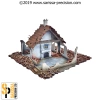 SARISSA PRECISION - DESTROYED SINGLE-STOREY SEMI (28MM)