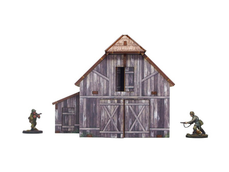 MICRO ART - WW2 Ostfront Village Barn (1) (28mm)