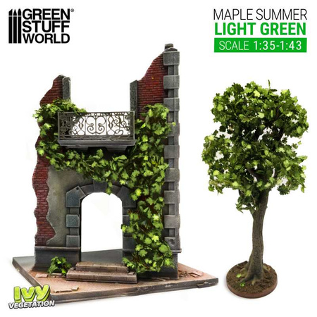 Green Stuff World Ivy Foliage - Light Green Maple - Large