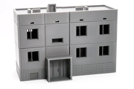 PM - Soviet Apartments Block Type 2 - 3D Printed - 28mm