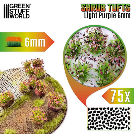 GSW - Shrub Tufts 6mm self-adhesive - Light Purple
