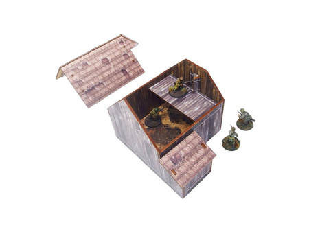 MICRO ART - WW2 Ostfront Village Barn (1) (28mm)