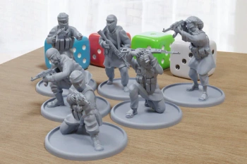 PM - MENA Rebels Squad Alpha - 3D Printed - 28mm
