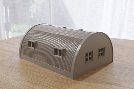 PM - Quonset Hut Barrack - 3D Printed - 28mm