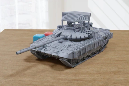 PM - T-72B3 Obr 2016 Bag Armor Hull Soviet Main Battle Tank - 3D Printed - 28mm