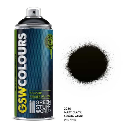 Green Stuff World Spray podkładowy Matt Black 400ml