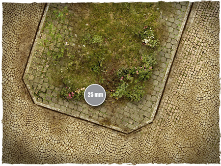 DEEP-CUT Cobblestone Streets v2 - Mousepad, 4x6 feet