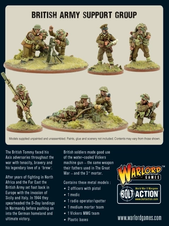 BOLT ACTION British Army support group