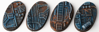 Gamers Grass: Bases Oval - Spaceship Corridor 60 mm (4 szt.)