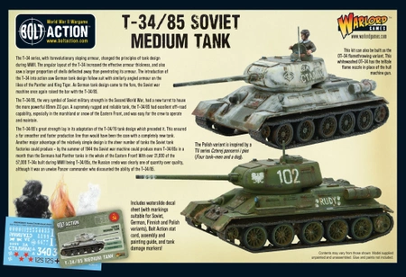 BOLT ACTION T34/85 Medium Tank