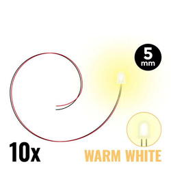GSW - Warm White LED Lights - 5mm