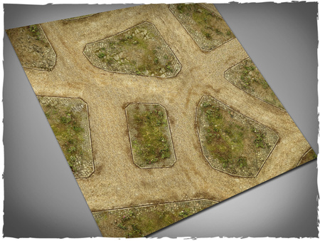 DEEP-CUT Cobblestone Streets v2 - Mousepad, 4x6 feet
