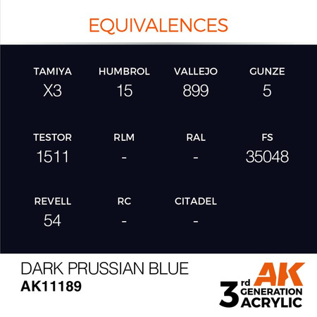 AK Interactive DARK PRUSSIAN BLUE – STANDARD