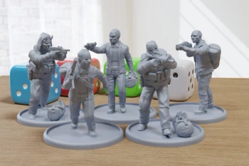 PM - The Heist - Bank Robbers - 3D Printed - 28mm