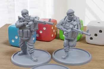 PM - Modern Russian Machine Gunners - 3D Printed - 28mm