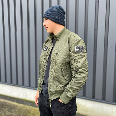 Kurtka F-35 Flight Jacket Zielona Fostex