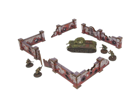 MICRO ART - WW2 Ostfront Stalingrad Walls High (28mm) PREPAINTED