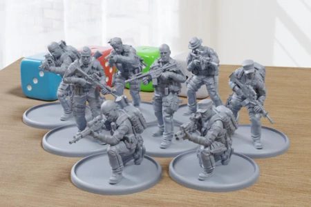 PM - US Navy Seals Jungle Ops - 3D Printed - 28mm