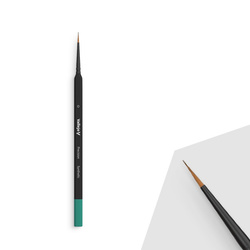 Vallejo: B03000 - Precision - Round Brush - Triang Hand - Synthetic 0