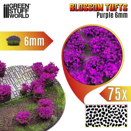 GSW - Blossom Tufts - 6mm - Purple Flowers