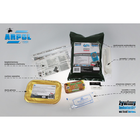 Posiłek na szybko NR.7 SPAGHETTI Z MIĘSEM