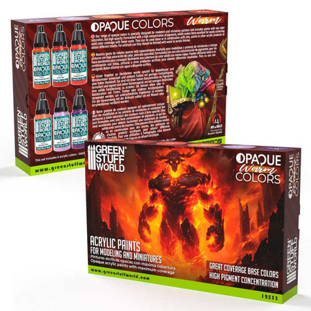 Green Stuff World Paint Set - Warm Colours