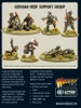 BOLT ACTION German Heer Support Group (HQ, Mortar & MMG)