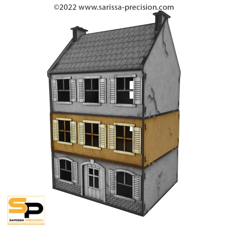 SARISSA PRECISION - DESTROYED FARMHOUSE (28MM) +dodatkowe piętro
