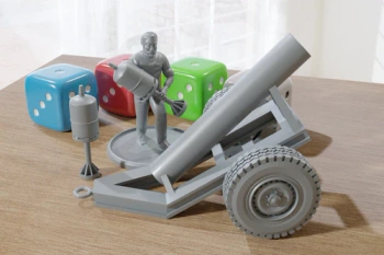 PM - Hell Cannon - 3D Printed - 28mm