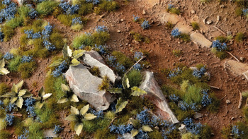 Gamers Grass: Cornflower Tiny Flowers