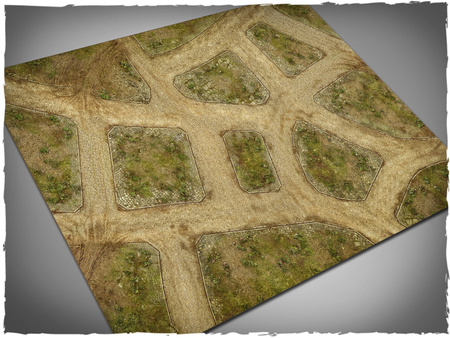 DEEP-CUT Cobblestone Streets v2 - Mousepad, 4x6 feet