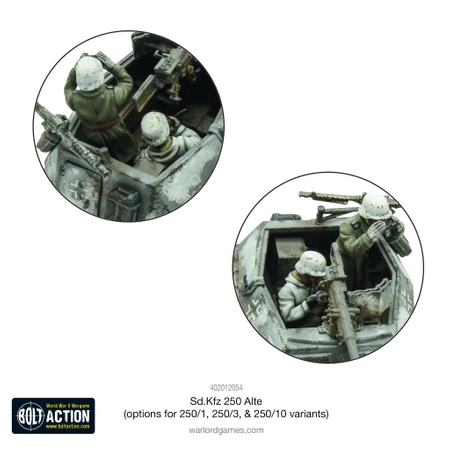 BOLT ACTION Sd.Kfz.250 (Alte) Half-Track (Options for 250/1, 250/3, 250/10)