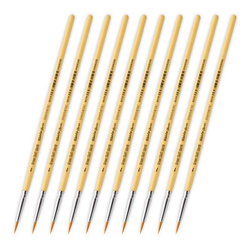 GSW - TABLETOP SERIES Synthetic Brush Set 1 (Pack of 10)