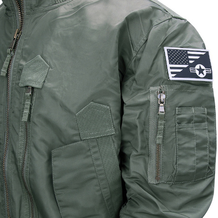Kurtka F-35 Flight Jacket Zielona Fostex